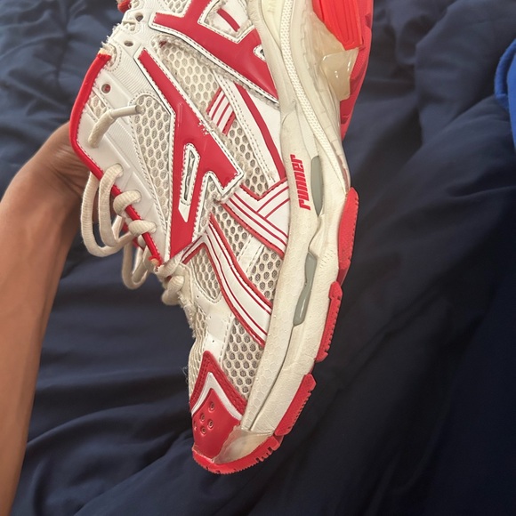 Balenciaga runners red, white plus box - Picture 2 of 3